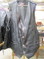 HIllside size L 60 leather vest