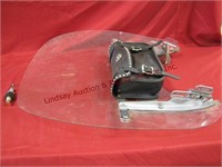 Front windshield & bracket assem. w/ leather bag