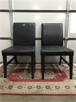 LOT 2 Black Cort Dining Room Accent Chairs