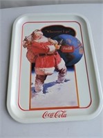 Christmas Coca-Cola Tray, 10.75" x 13.25"