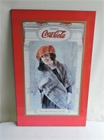 Coca-Cola Poster, Laminated on Board, 18" x 28"