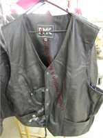 FMC size 56tall leather vest