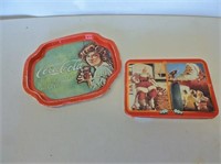 Coca-Cola Tray, 8" x 6.5" & Playing Cards