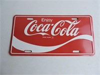 Coca-Cola Metal Licence Plate