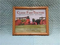 Classic Farm Tractors Framed Picture 11 3/4" x 1