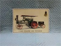 Case Engine and Tender Sign 11 5/8" x 17"