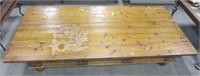 Very Large Pine Top Coffee Table
