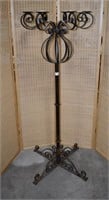 8 Candle Metal Scroll Floor Candleabra 60"h x 24"