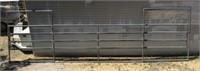24ft  Aluminum Fence Panel w/ 2 Gates