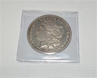 1879 S Morgan silver dollar, xf+ rev 78’