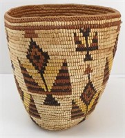 Lg Nez Perce Basket Tight Weave Geometric Lapwai