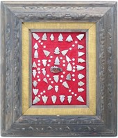 Arrowhead & Bead Collection on Fabric in Carved