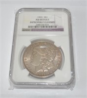 1903 Morgan silver dollar, graded by NGC, AU