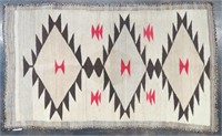 Rare Antique Hand Woven Navajo Indian Rug