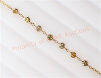10 K Gold Diamond Bracelet