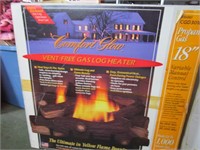 Vent free propane gas logs; used