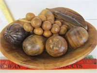 Vintage wooden fruit