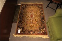 Lot, 3 oriental design throw rugs