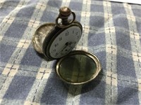 OLD .800 SILVER CASED POCKET WATCH