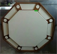 Octagon Wood Folding Poker Table.
Supported