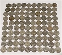 100 WASHINGTON QUARTERS 1964