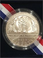 2010 "W" AMERICAN VETERANS UNCIRCULATED $1 SILVER