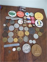 Very Large Group of Antique Pins & Medals
