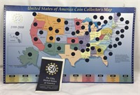 U.S.A State Coin Collector’s Map