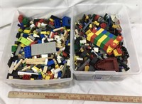 Two Bins of Legos