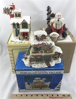 Toy Factory, Santa Figure, Musical Santa House