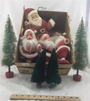 Christmas Santa's and Trees: 2 Boxes