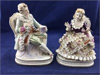 Vintage Porcelain French Looking Couple