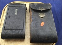 Very Old Kodak No 1-A Jr Camera and Case.