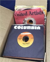 Box of 70 45 Records