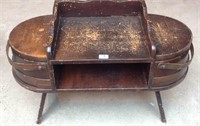 Vintage firkin bucket coffee table