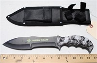 Zombie Killer Knife w/Sheath - white handle