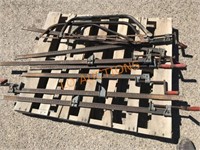 Pallet of Long Clamp Bars, Hand Saws