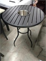 Counter Height Outdoor Table W/ Ice Bucket