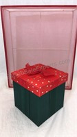 2 decorative Christmas storage boxes
