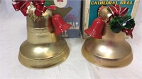 2 vintage musical bells in original boxes