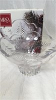 Mikasa 6” glass footed bowl with box