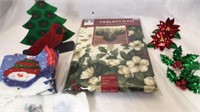 Joyous Holiday tablecloth 52” x 52” ( in