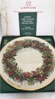 Lenox 1981Colonial Virginia Christmas Wreath Plate
