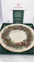 Lenox 1981Colonial Virginia Christmas Wreath Plate