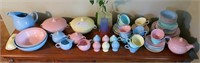 5-piece service for 8 Lu-Ray pastel dinner set