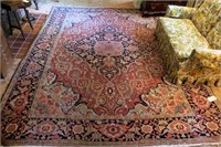 8'9" x 11'4.5" Persian Heriz oriental rug