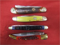 2 Wild Boar & 2 Rough Rider 2-in-1 pocket knives,