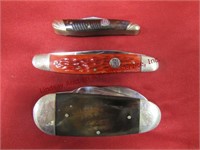 3 Rough Rider 2-in-1 pocket knives "Always Ready":