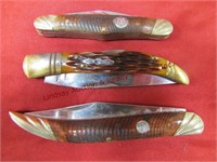 3 Rough Rider pocket knives (1 is 3-in-1)