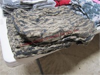 3 pairs of no name/ no size camo overalls,